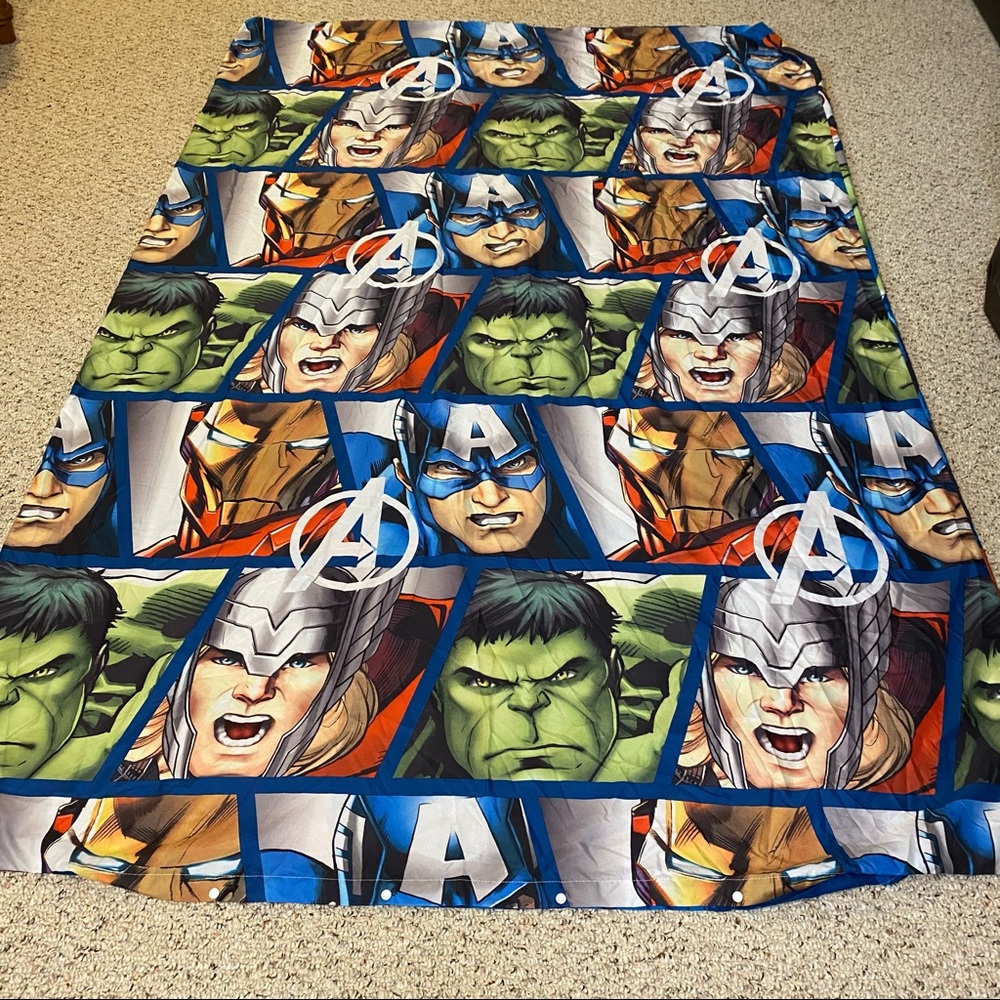 Marvel Avengers Single Reversible Duvet Cover Multicoloured Microfibre 78” x 55”